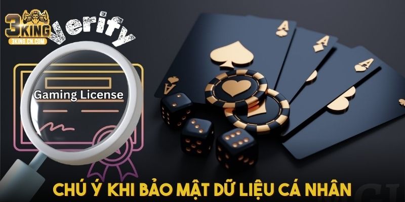 Chú ý khi bảo mật dữ liệu cá nhân 
