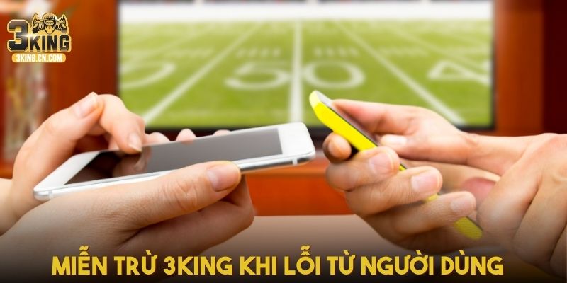 Miễn trừ 3King khi lỗi từ người dùng