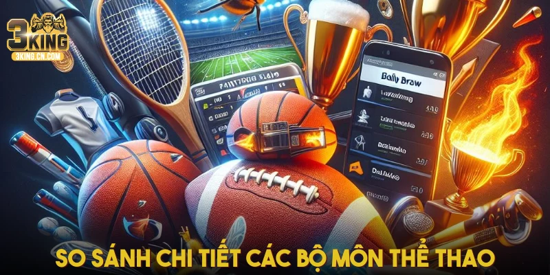 So sánh chi tiết các bộ môn thể thao tại nhà cái